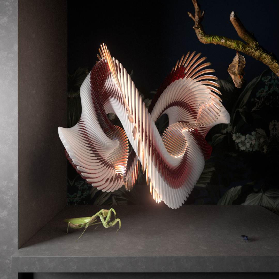 Altered TV motion graphics studio, London, flowers CG 3d render design animation